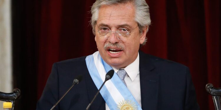 El presidente argentino, Alberto Fernández. EFE/ Juan Ignacio Roncoroni/archivo