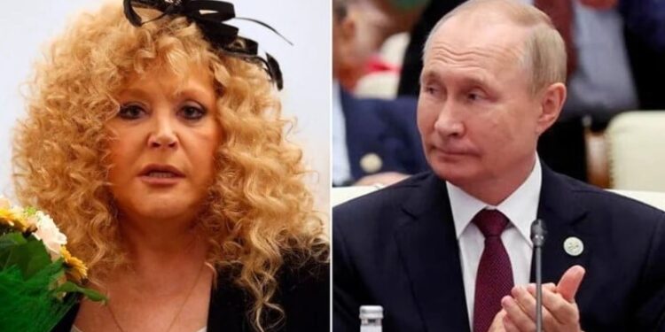 Alla Pugacheva se animó a criticar a Putin. Foto collage.