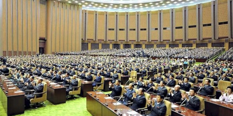 Corea del Norte, parlamento. Foto EFE.