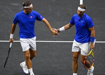 Federer y Nadal. Foto Yahoo Deportes