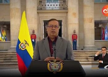 Gustavo Petro, Presidente de Colombia. Foto captura de video.