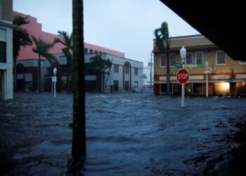 Inundaciones Florida. Huracán Ian. Foto Infobae