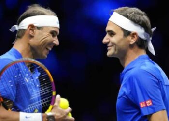 Nadal y Federer. Foto agencias.