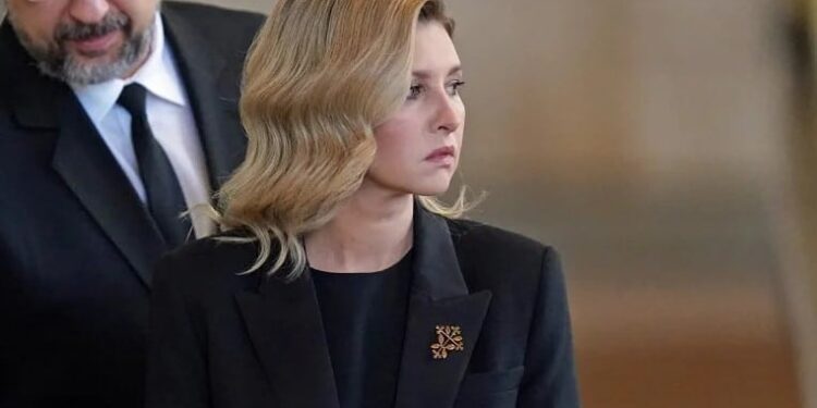 Primera dama de Ucrania, Olena Zelenska. Foto agencias.