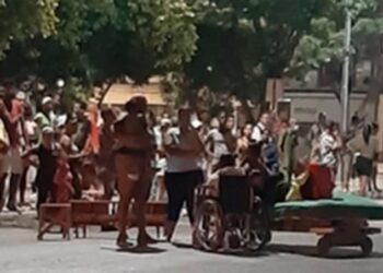 Protestas Cuba. Foto captura de video.