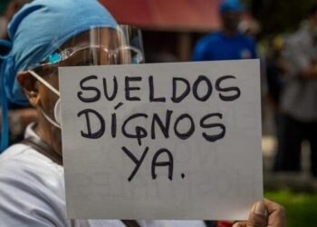 Protestas, sueldos dignos Venezuela. Foto de archivo.