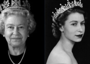 Reina Isabel II. Foto @RollingStones