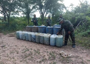 Zulia, incautado 1500 litros de gasolina. Foto @dhernandezlarez