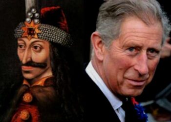 El Rey Carlos III y el conde Vlad III, el Empalador. Foto collage
