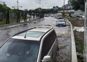 La Carlota, lluvias. Foto Observatorio de Ecología Política de Venezuela.