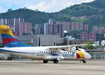 La aerolínea colombiana Satena. Foto de archivo.