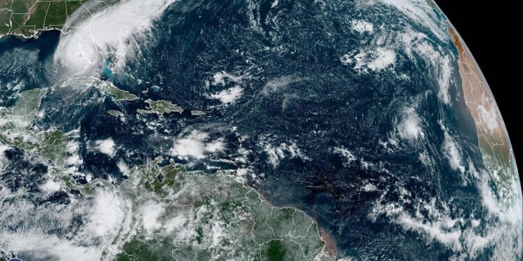La depresión tropical Doce. Foto agencias.