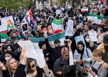 Las protestas contra el régimen de Irán. Foto agencias.