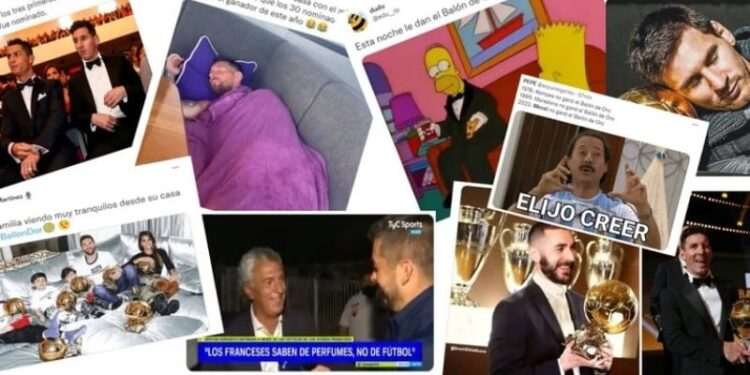 Memes, Balon de Oro. Foto collage.