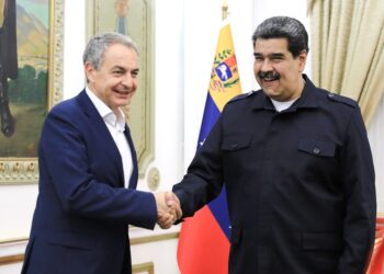Nicolás Maduro y José Luis Rodríguez Zapatero. Foto @PresidencialVen