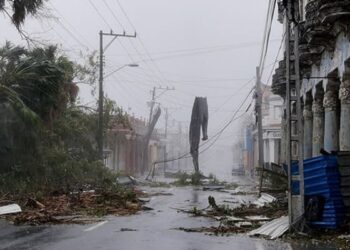 Paso del huracán Ian en Cuba. Foto agencias.