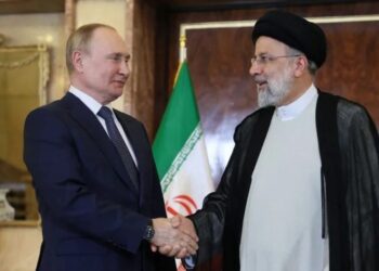 Vladímir Putin y el iraní Ebrahim Raisi, durante una reunión en Teherán, Irán. 19 de julio de 2022. Foto REUTERS.