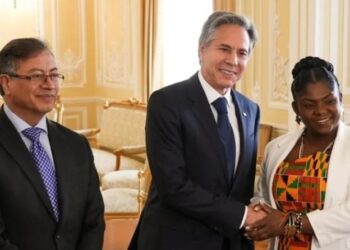 La reunión entre el presidente Petro y Antony Blinken, secretario de Estado de EE.UU. Foto: Presidencia de la República Colombia.