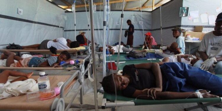 Brote de cólera en Haití. Foto de archivo.