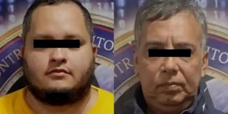 Detenidos, Denys Jesús Custodio Sijntye (34) y Robert José Yánez Pérez (57). Foto Collage.