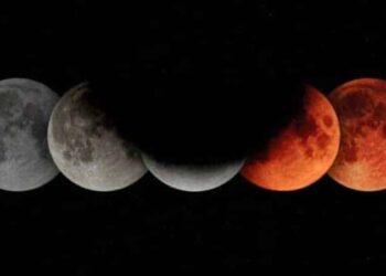 El eclipse lunar, Foto referencial.