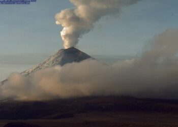 El volcán Cotopaxi. Foto Twitter.