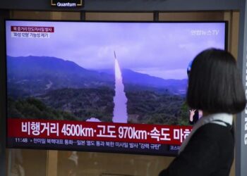 Japón. Misil lanzado por Corea del Norte. Foto Twitter.