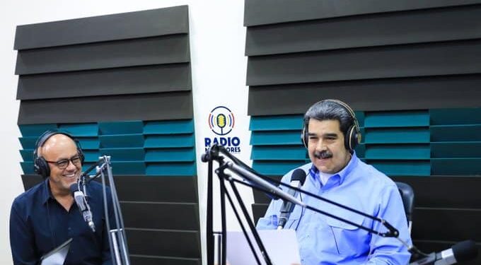 Jorge Rodríguez y Nicolás Maduro. Foto @PresidencialVen