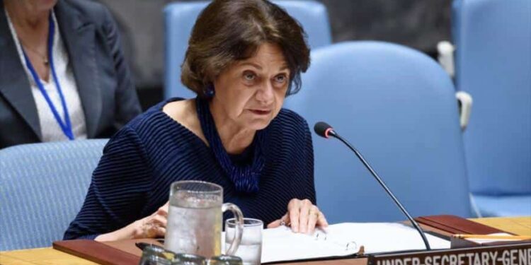 La jefa de Asuntos Políticos de la ONU, Rosemary DiCarlo. Foto de archivo.