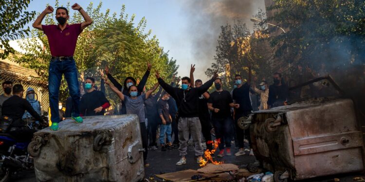 Protestas en Irán. Foto agencias.