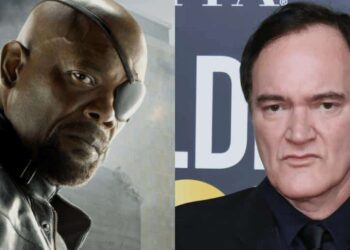 Samuel L. Jackson (Nick Fury) y el director Quentin Tarantino. Foto collage.