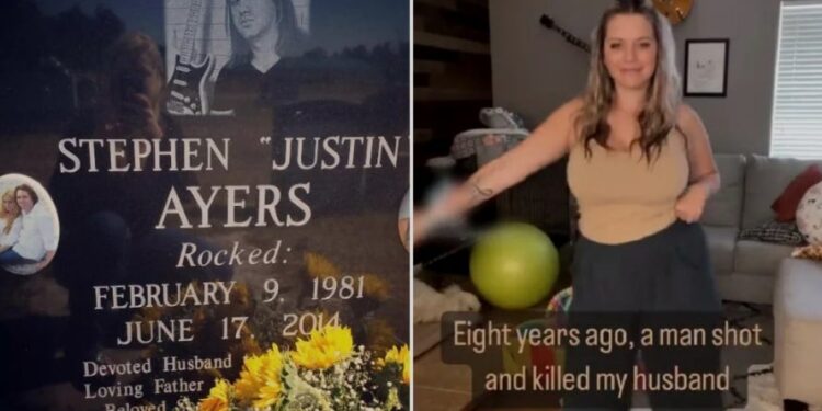 Stephen, esposo de Jessica, falleció hace 8 años tras recibir un disparo. Tik ok @thesingingwidow