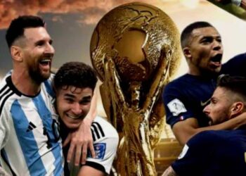 Argentina-Francia. Foto collage.