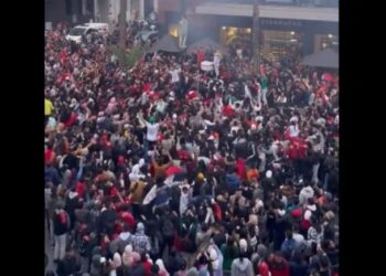 Celebración Marruecos. Foto captura de video.