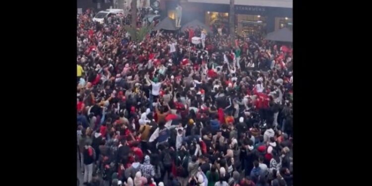 Celebración Marruecos. Foto captura de video.