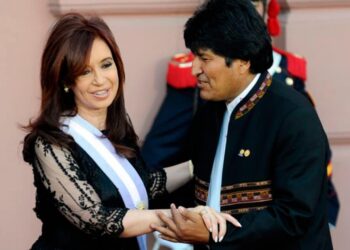 Cristina Kirchner y Evo Morales. Foto de archivo.