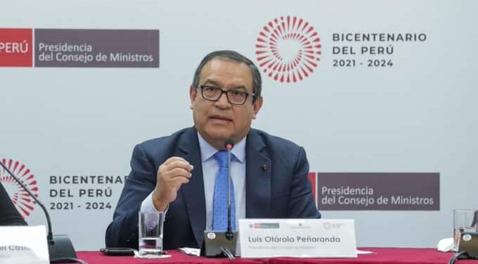 El primer ministro peruano, Alberto Otárola. Foto de archivo.