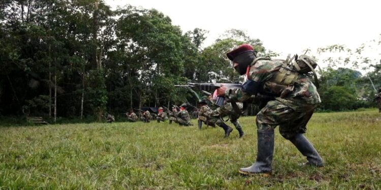 Enfrentamientos armados en la frontera Venezuela. Foto de archivo.