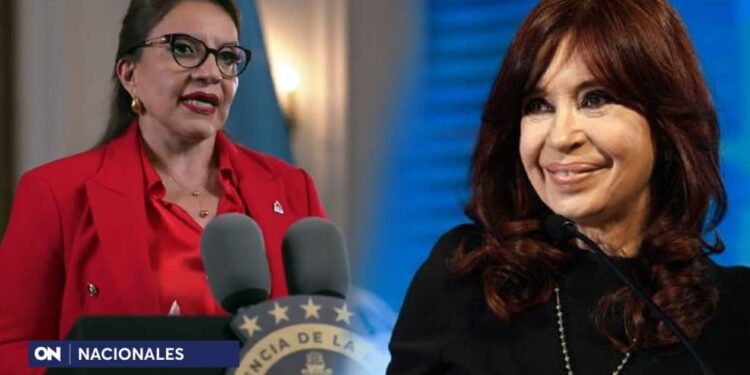 La presidenta de Honduras, Xiomara Castro & Cristina Fernández de Kirchner. Foto collage.