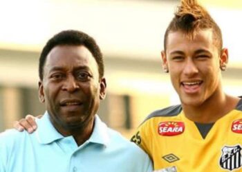 Pelé, Neymar. Foto de archivo.