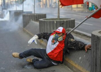 Protestas en Perú. Foto agencias.