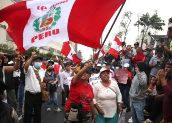 Protestas en Perú. Foto agencias.