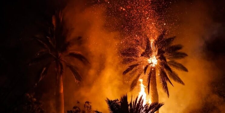 Chile, Viña del Mar, incendio. Foto agencias