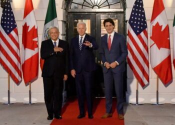 AMLO, Joe Biden y Justin Trudeau. México. Foto agencias.