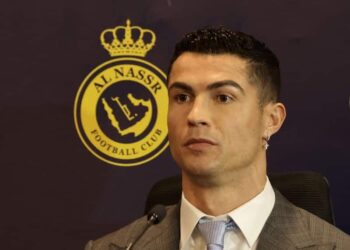 Ene 3, 2023 
Foto del refuerzo del Al Nassr Cristiano Ronaldo en rueda de prensa 
REUTERS/Ahmed Yosri