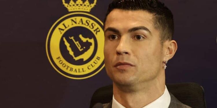 Ene 3, 2023 
Foto del refuerzo del Al Nassr Cristiano Ronaldo en rueda de prensa 
REUTERS/Ahmed Yosri