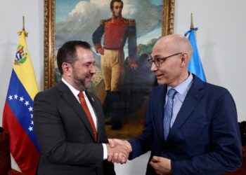 El canciller de Nicolás Maduro, Yván Gil, sostuvo una reunión con el Alto Comisionado de Naciones Unidas para los DDHH, Volker Türk. Foto @yvangil
