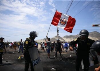 Las protestas en Perú. Foto de archivo.