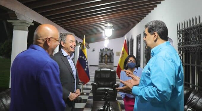 Nicolàs Maduro y Zapatero. Foto @PresidencialVen