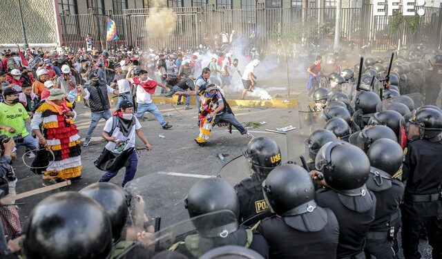 Protestas Perú. Foto @ldejesusreyes